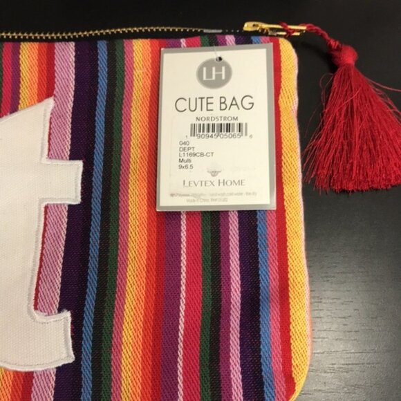 Levtex Cabo Initial Zip Pouch - Picture 4 of 5